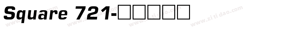 Square 721字体转换